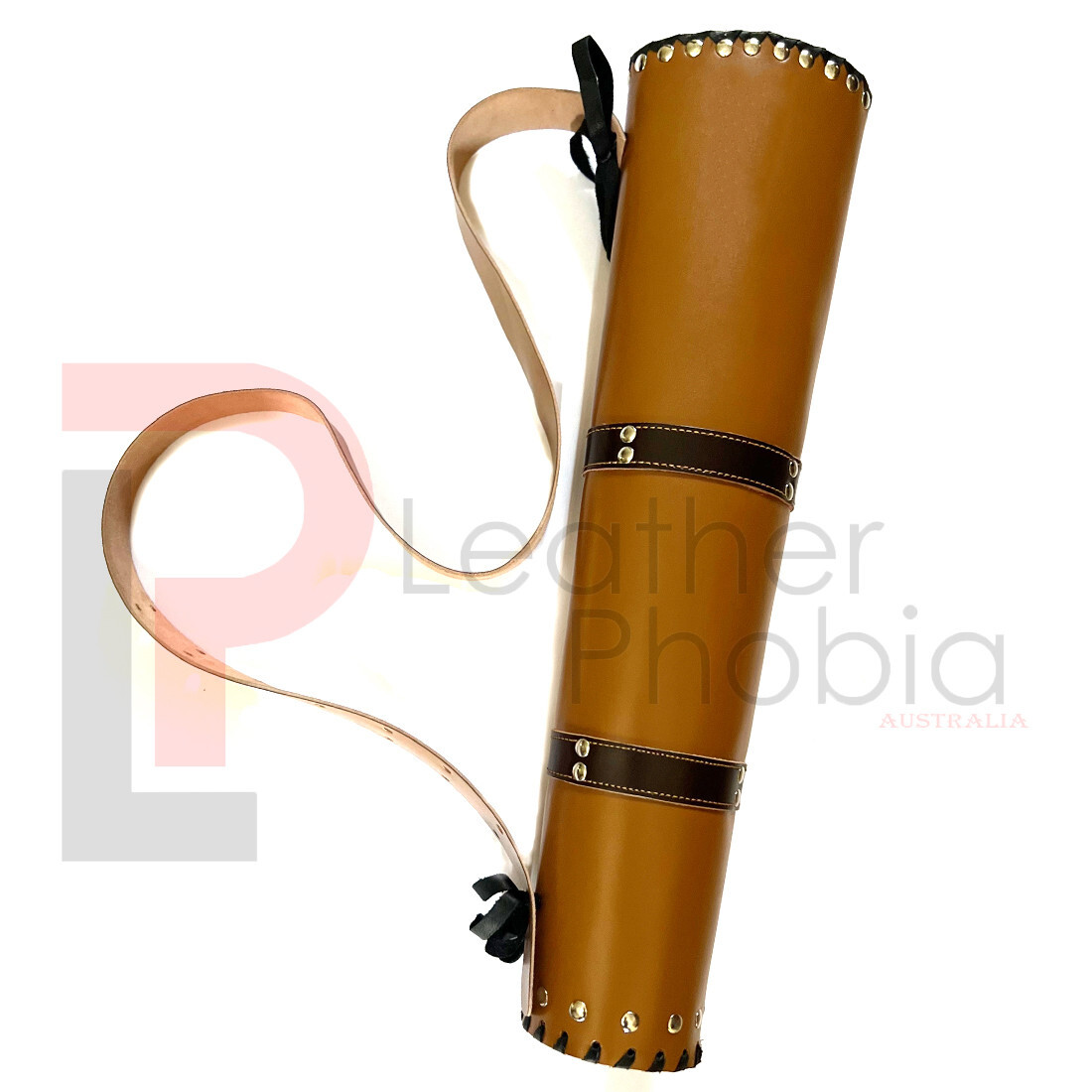 Genuine Brown Leather Arrow Holder Traditional Handmade Quiver Arrow Hip Quiver