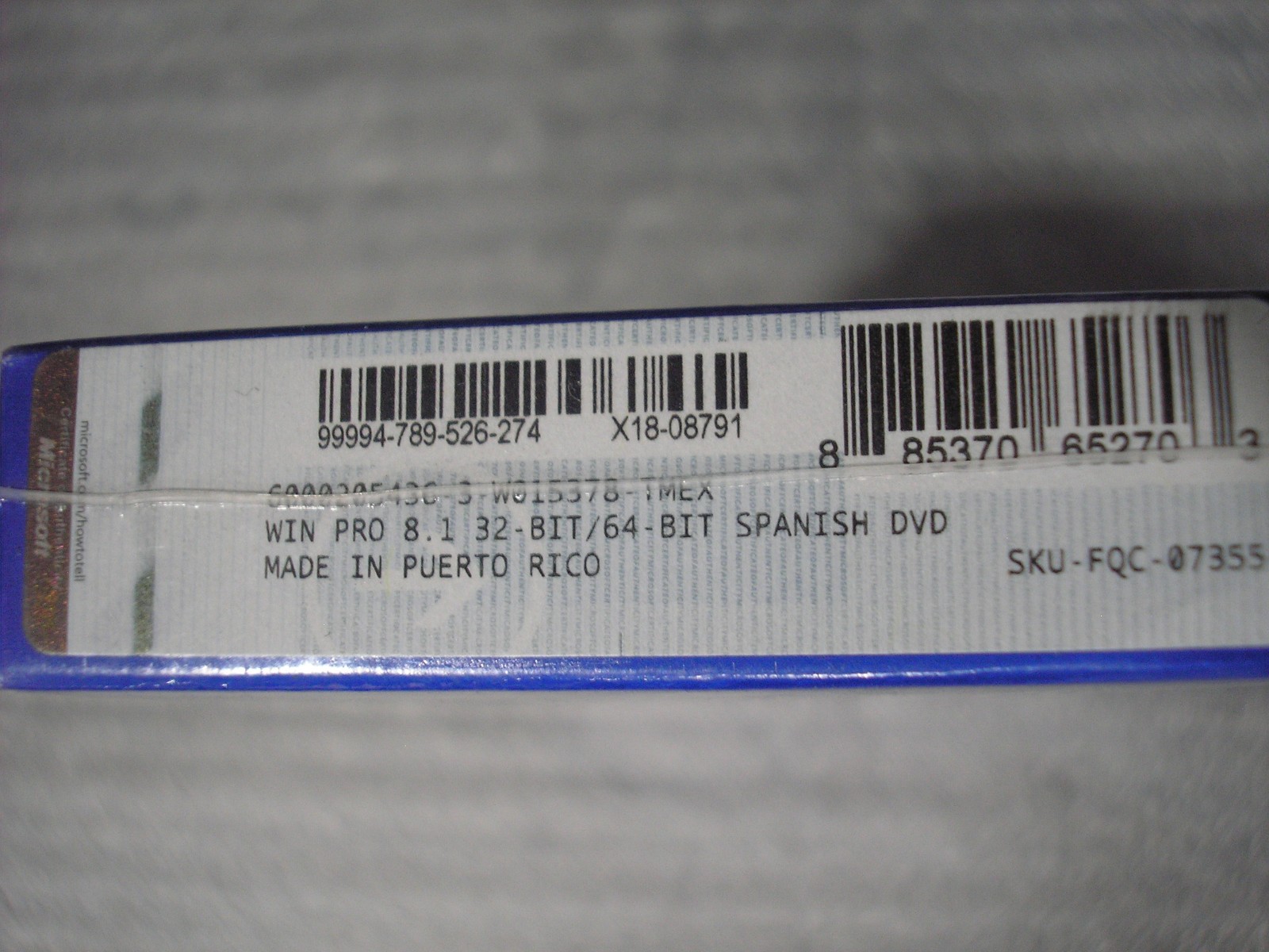 Microsoft Windows 8.1 Pro Full Spanish Version 32 & 64Bit DVDs =SEALED BOX=