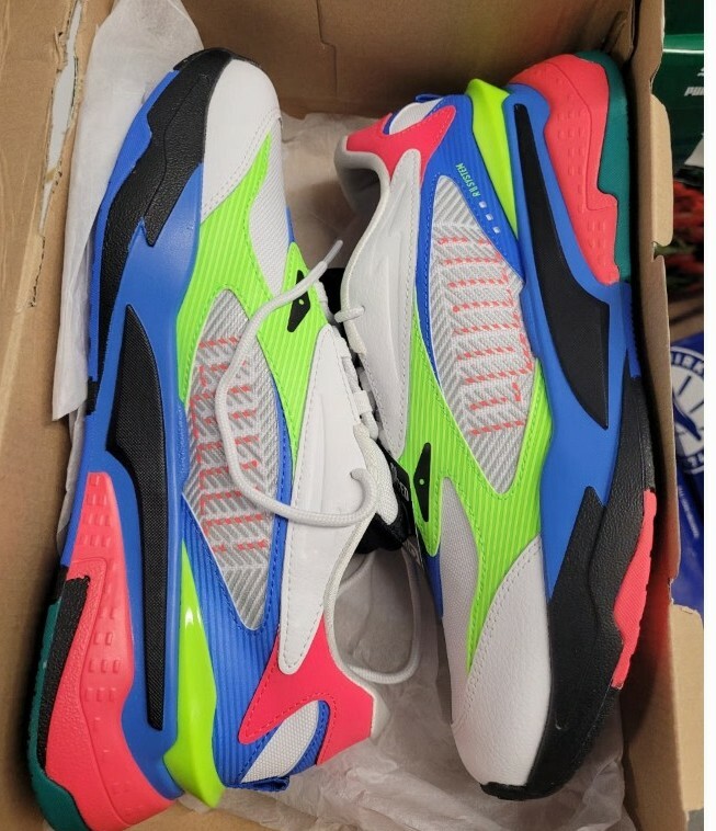 Puma RS-Fast Dazed Men's Sneaker White Bluemazin Green Blue Red