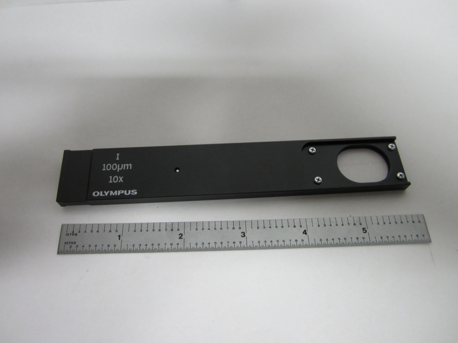 OLYMPUS MICROSCOPE SLIDE AH2-SLM100 FILTER OPTICS BIN#54-13