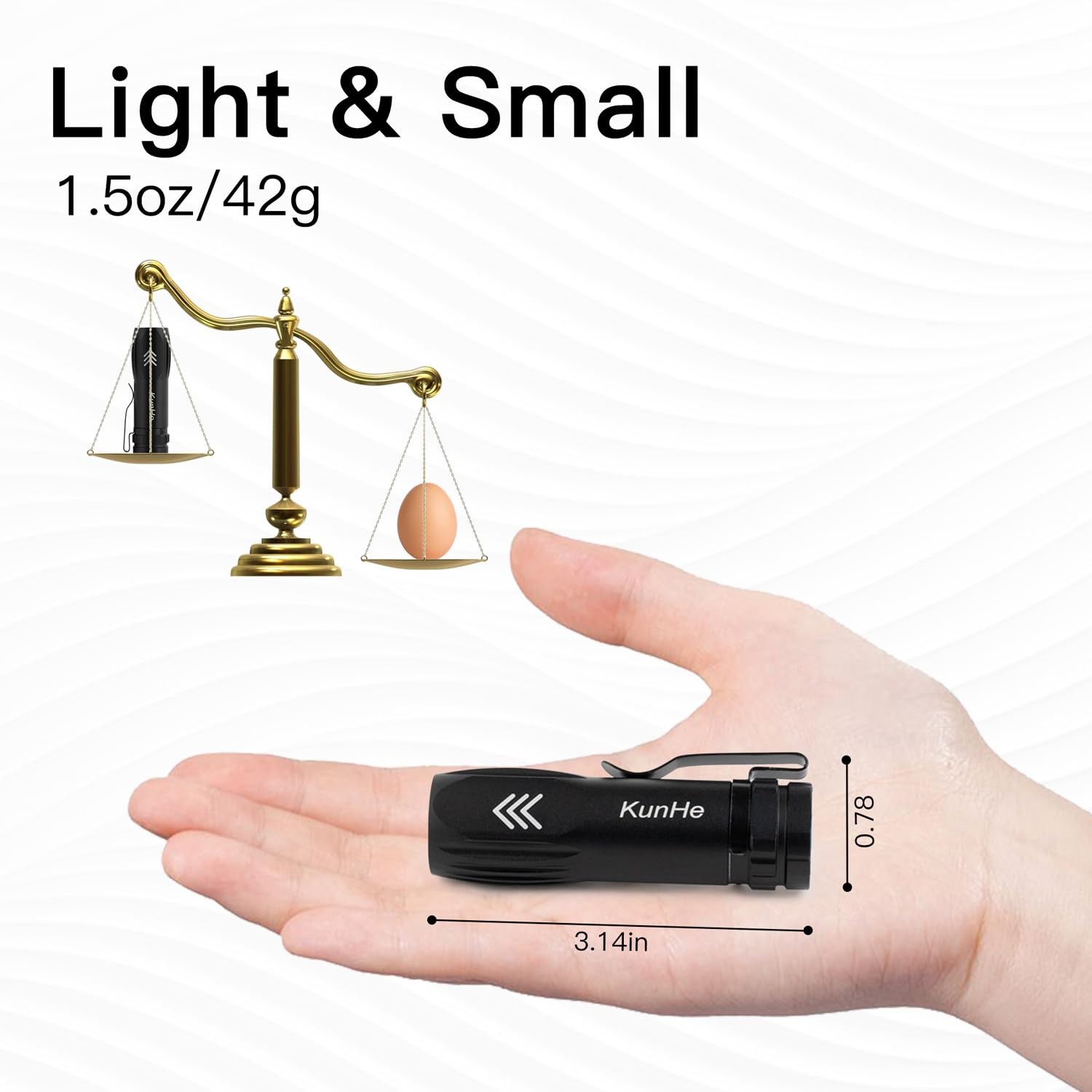 5 Pack Mini Flashlight Rechargeable Bulk USB-C Small High Lumen Flashlight Si...
