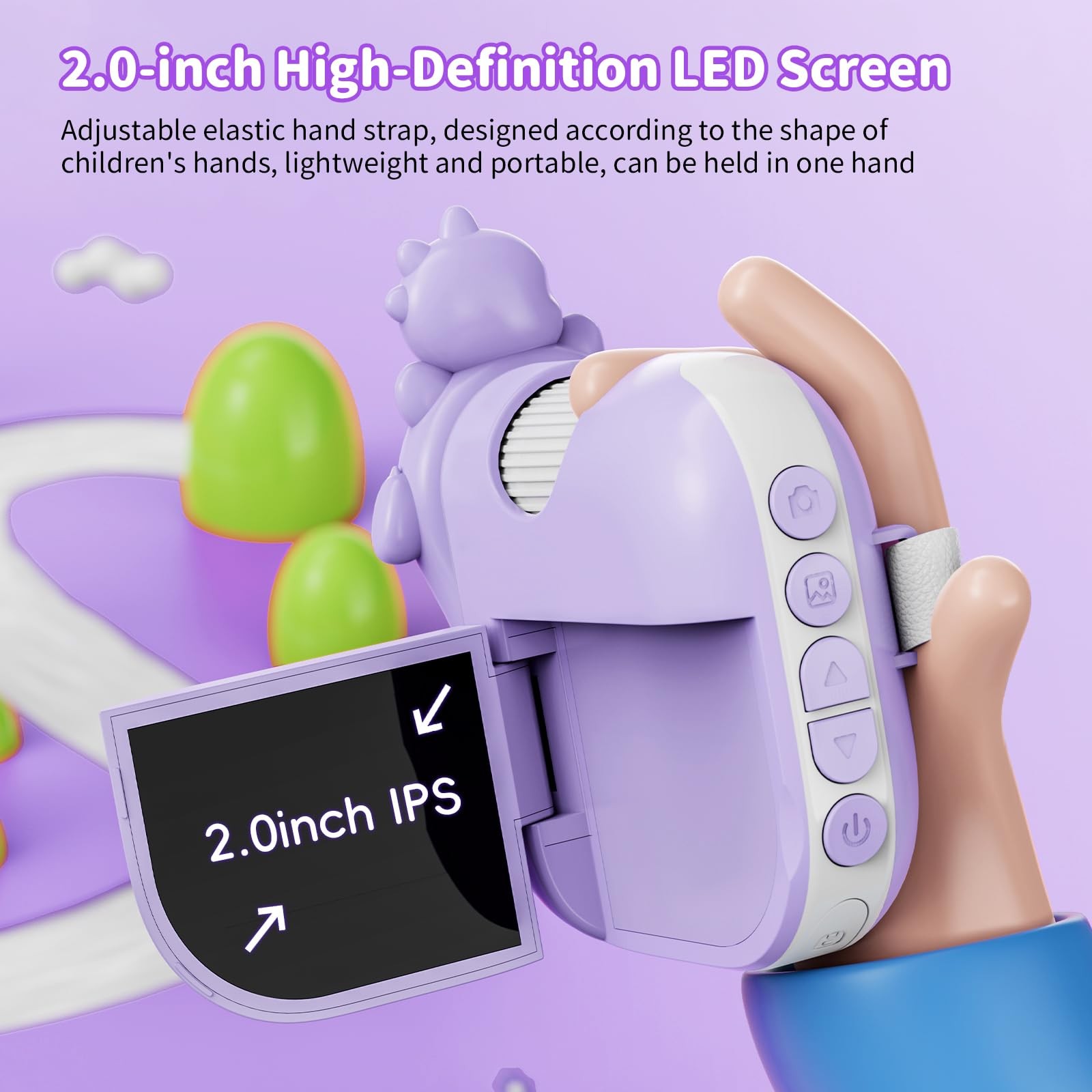 Microscope for Kids - 1080P Handheld Digital Portable Purple