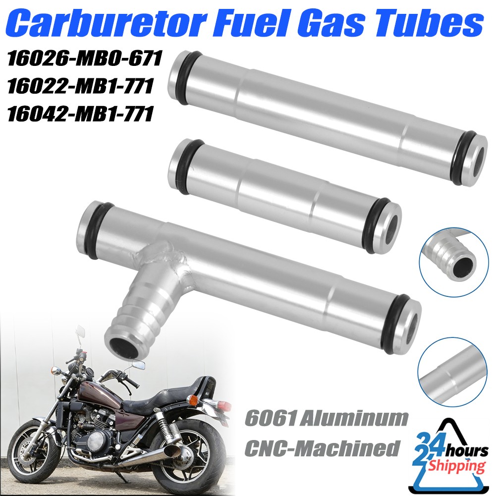 Carb Fuel Gas Tubes Set Aluminum For Honda Magna Sabre VF 700-750 1100 1983-1986