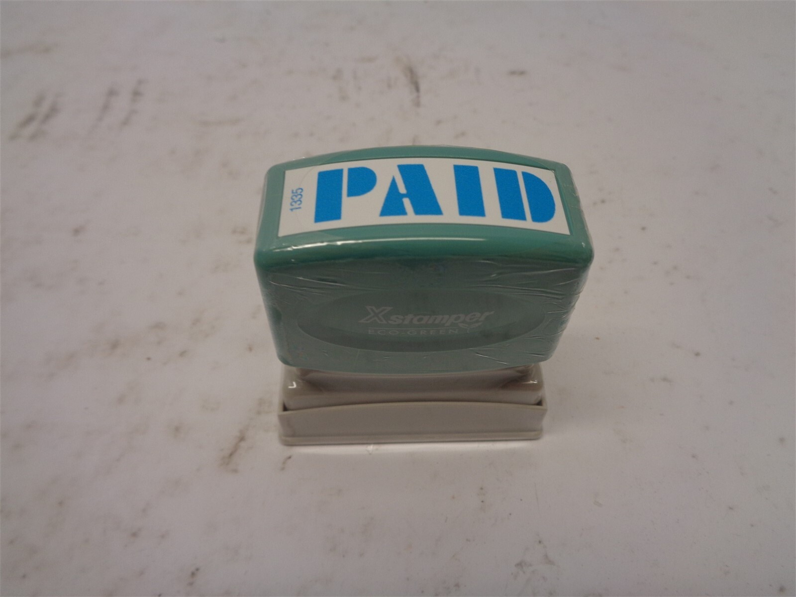 Xstamper Pre-Inked Stamp PAID Blue Ink No. 01335