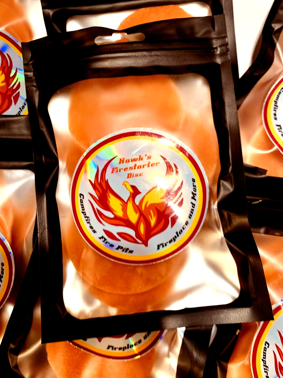Hawk's Fire Starters Burns up to 8 min or longer each disc/6 (Buy 2 Get 1 FREE!)