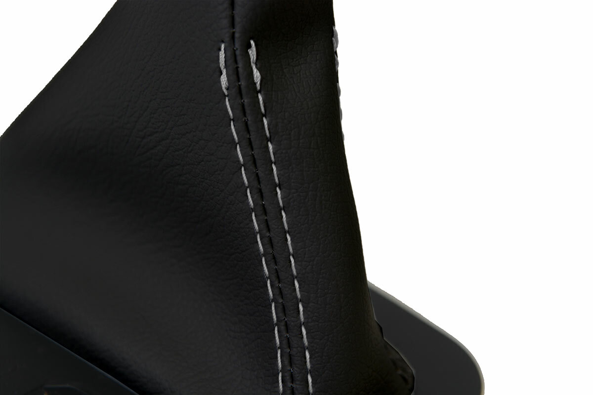 Automatic Shift Boot Cover Leather for BMW E38 1995-2001 Black Gray Stitch