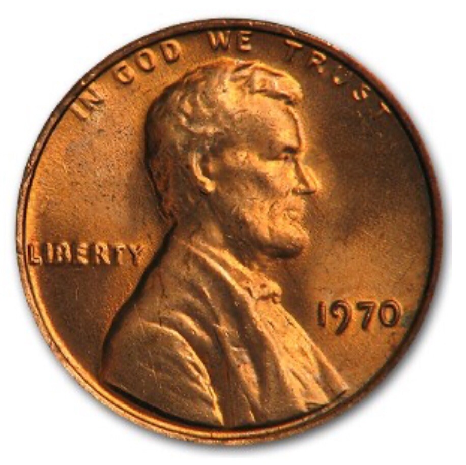1970 Lincoln Memorial Cent BU Uncirculated Penny 1c Coin