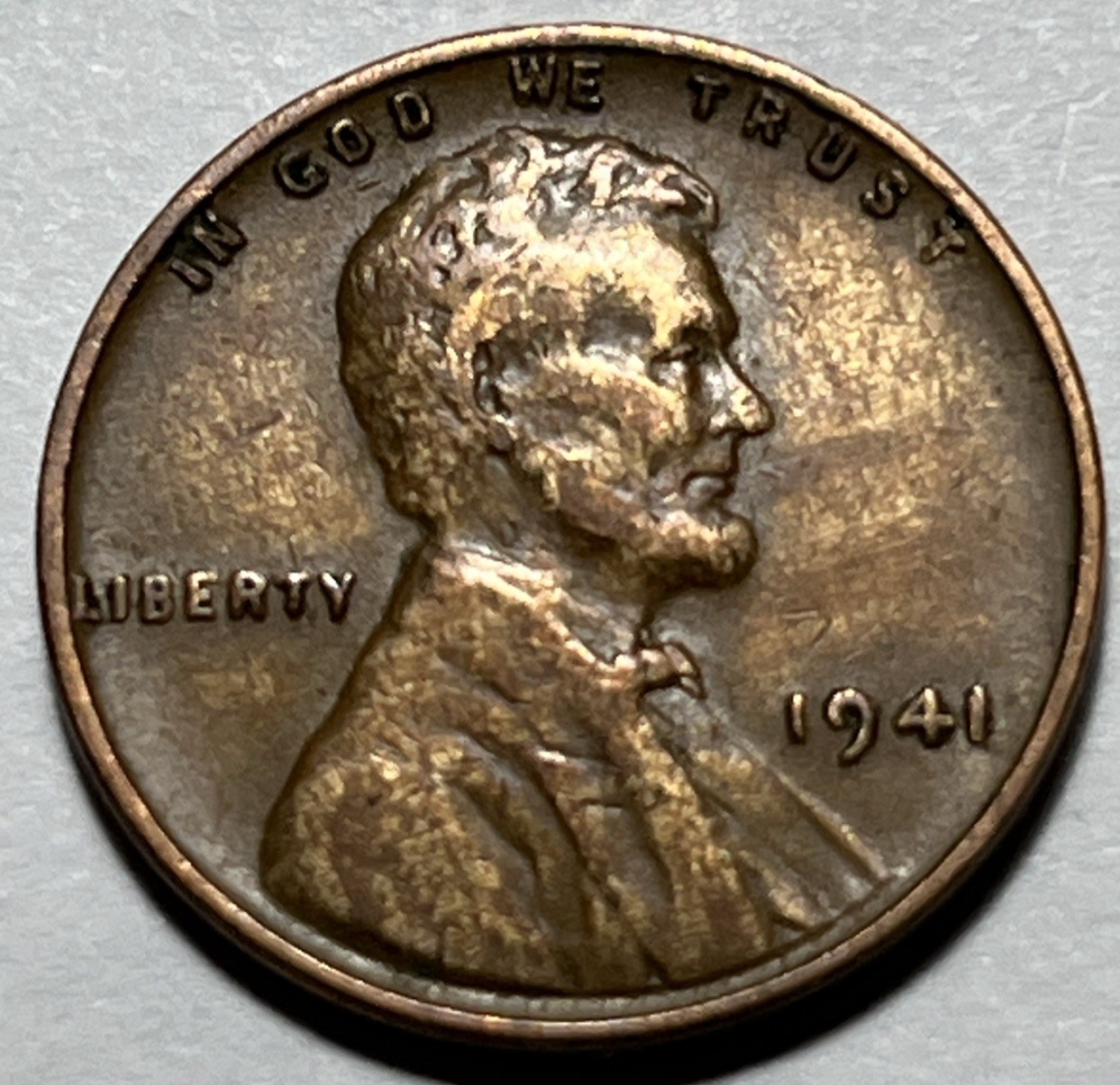 1941 Wheat Penny “Woody” Improper Alloy Mix Error #2