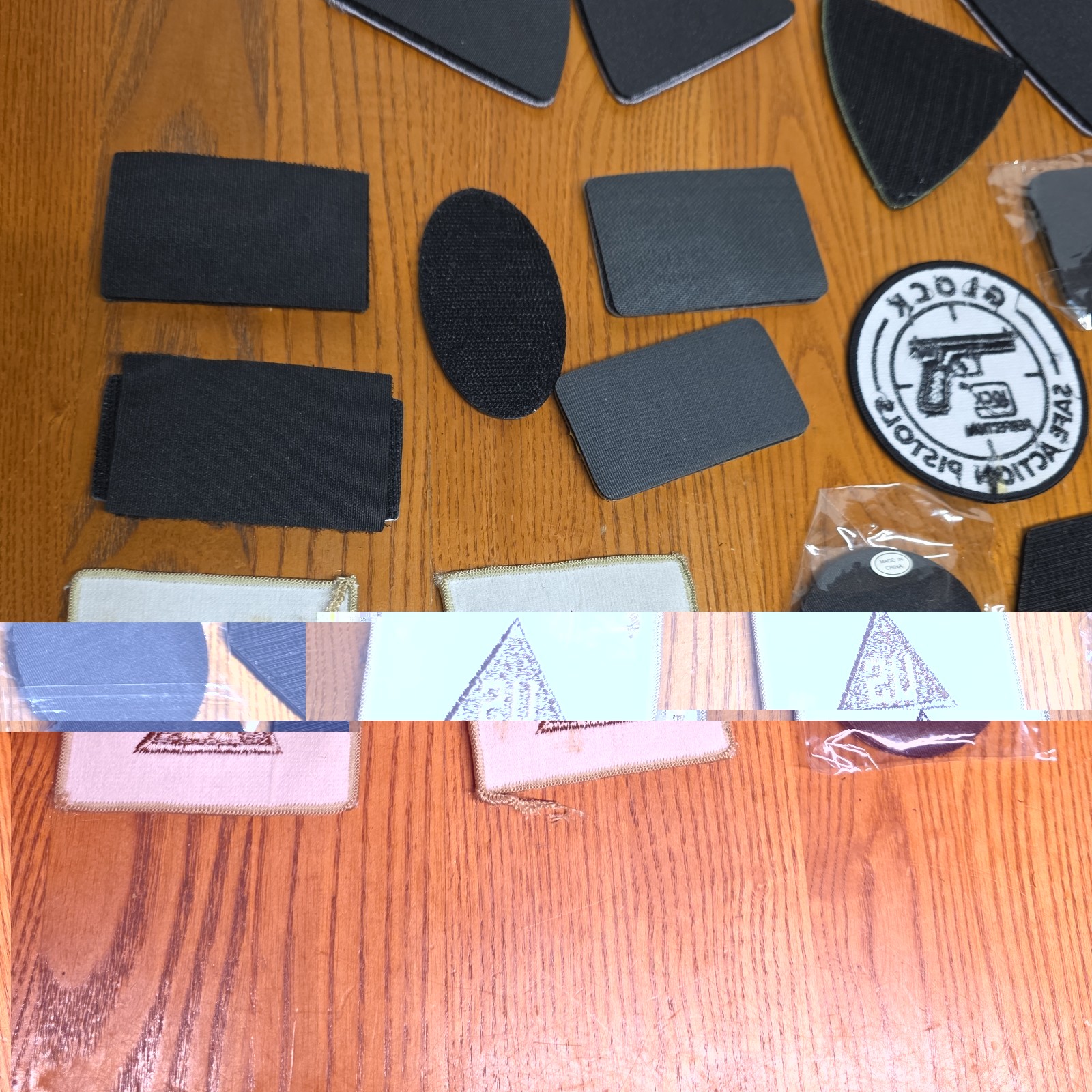 41 Mixed Military Tactical Morale Patch Hook Loop Sew On Some Backs Missing