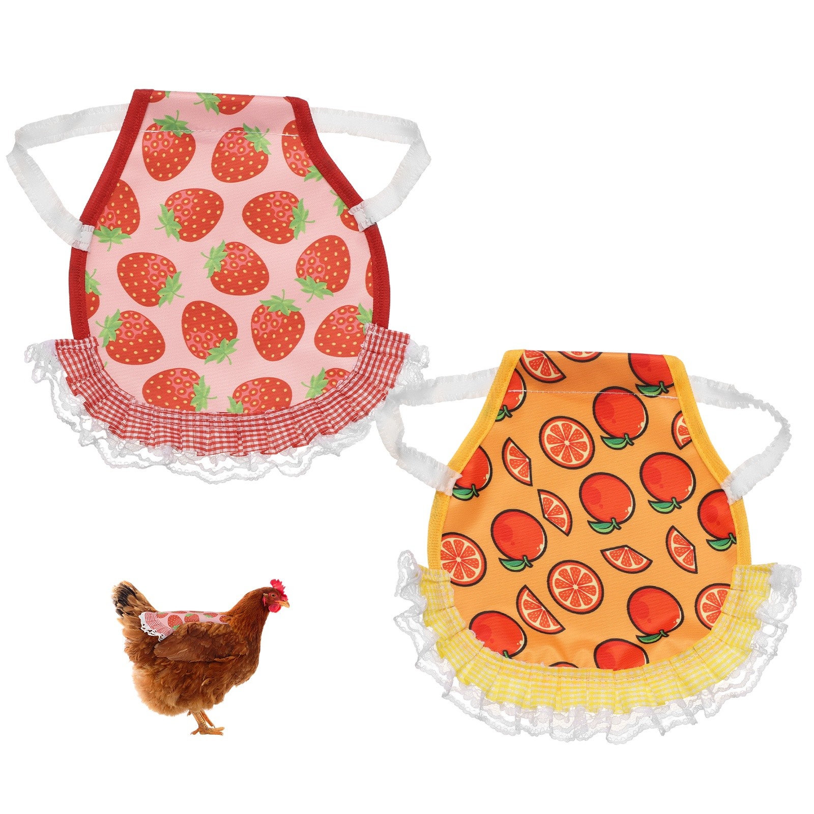 2-Pack Chicken Saddle, Chicken Apron Hens Back Protector [Mixing 2 Styles I]