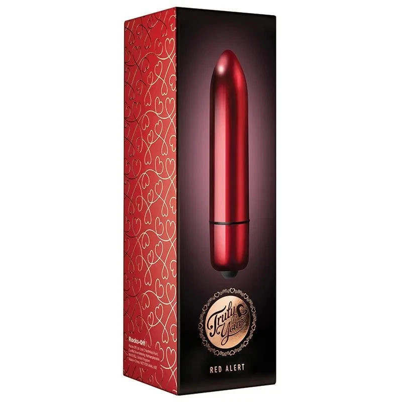 Rocks Off Red Alert 120 Mm Clitoral Vibrator - Red