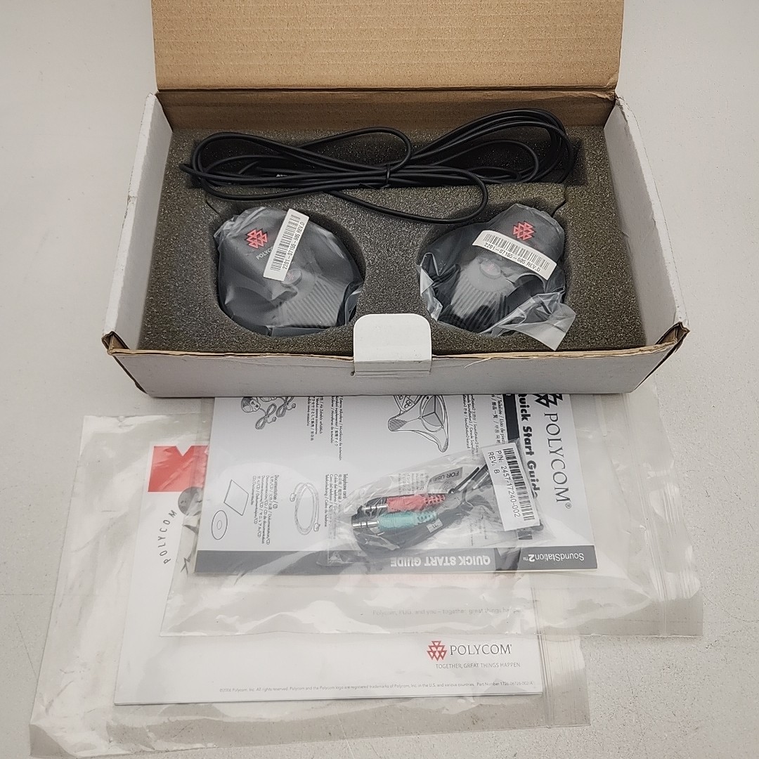 POLYCOM Expansion Microphones (2200-16155-001) for SoundStation2 - Pack of 2