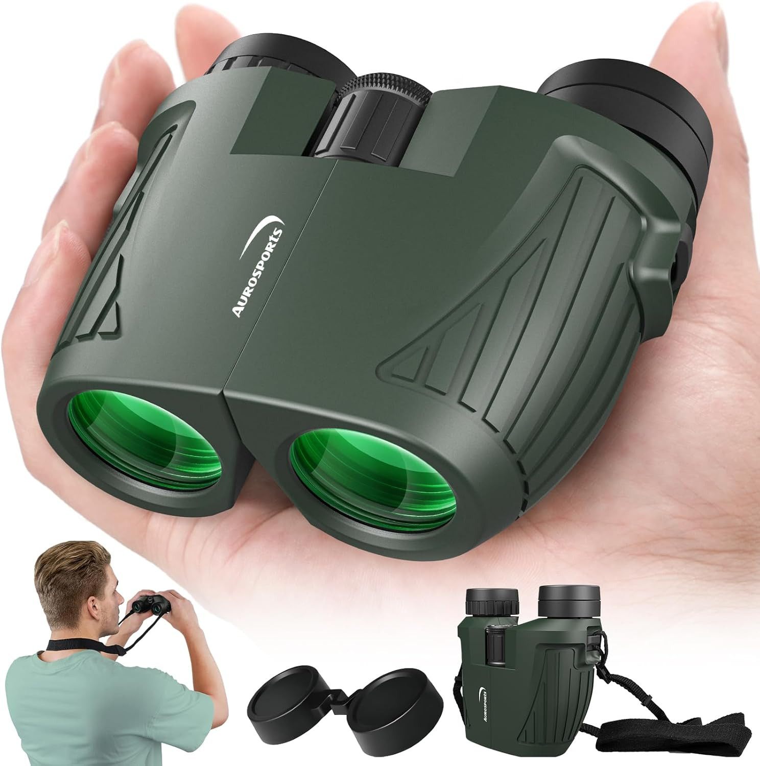 15X25 Compact Binoculars for Adult Kids - High Power Binoculars for Bird Watchin