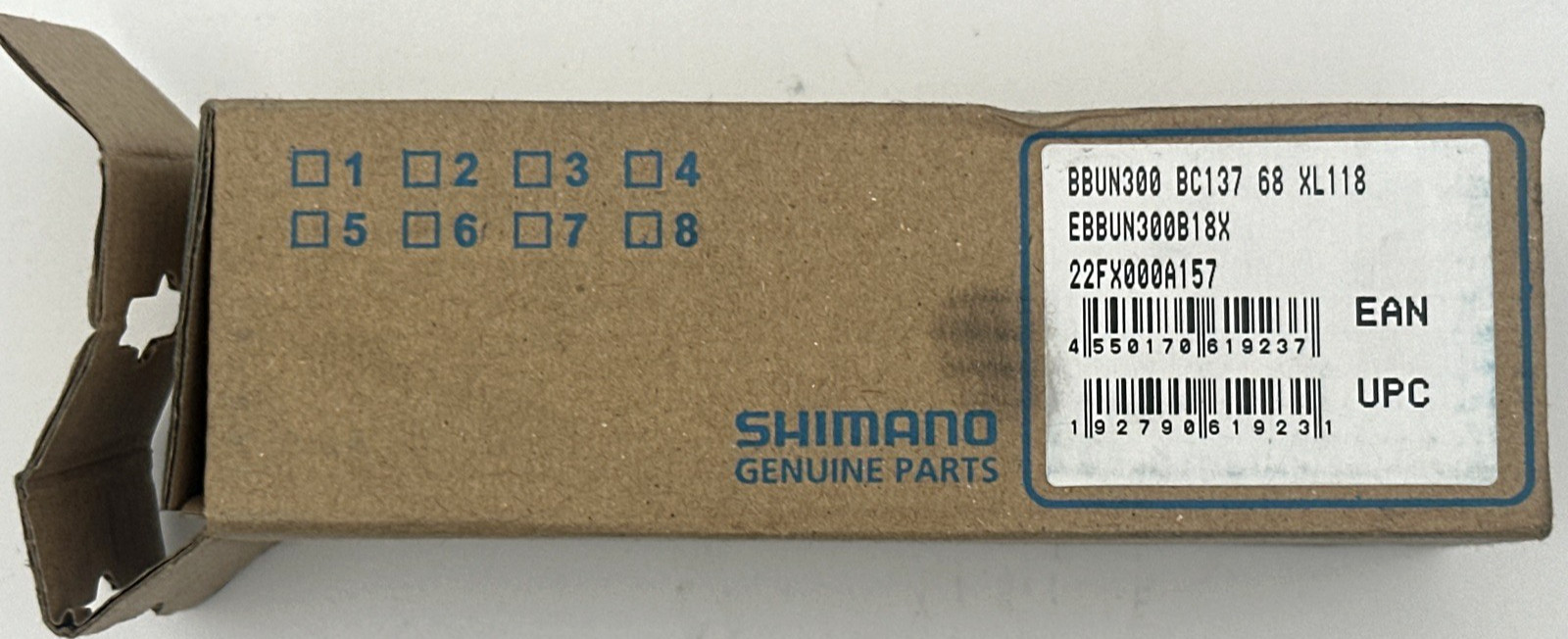 Shimano EBBUN300B18X Bottom Bracket - Silver