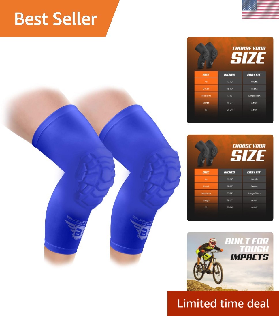 Battle-Tested Padded Knee Sleeves for Sports - Precision Fit in Multiple Colors