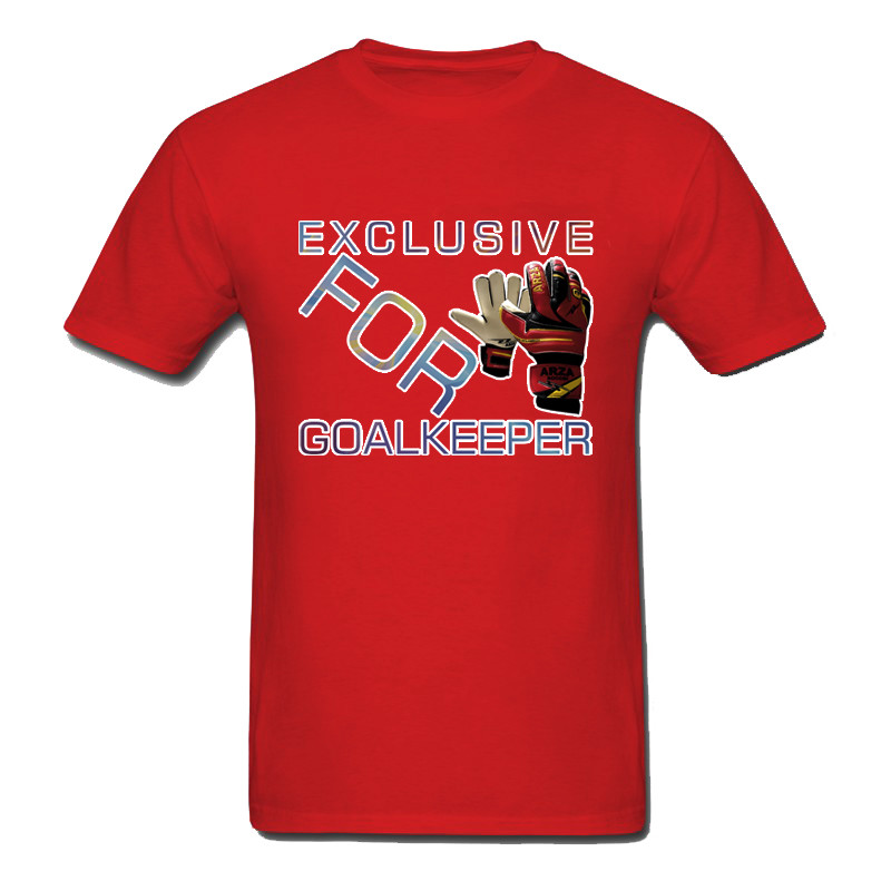 Soccer T-Shirt Crew Neck 100% Cotton Exclusive For Goalkeeper Color Red