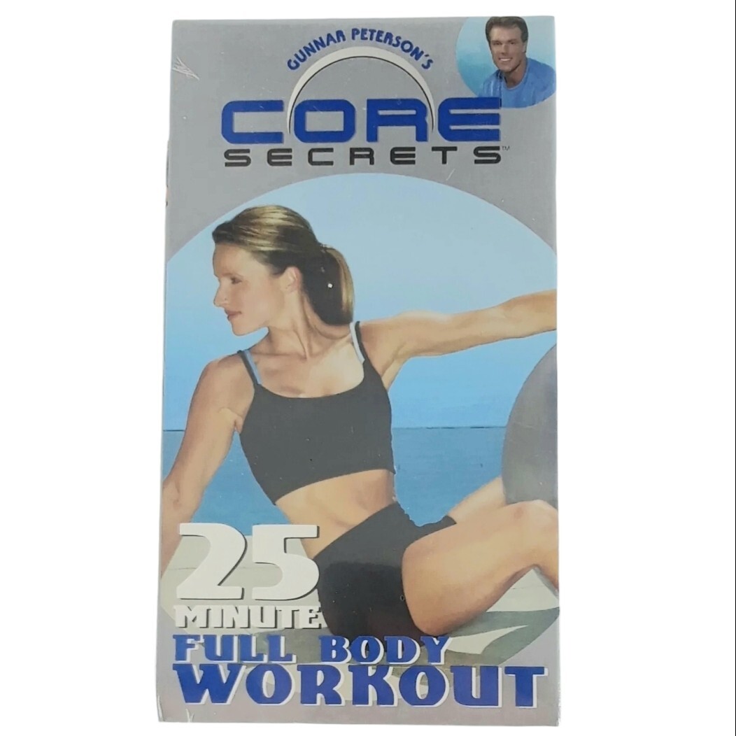 Gunnar Peterson’s Core Secrets 2003 VHS 25 Minute Full Body Workout NEW