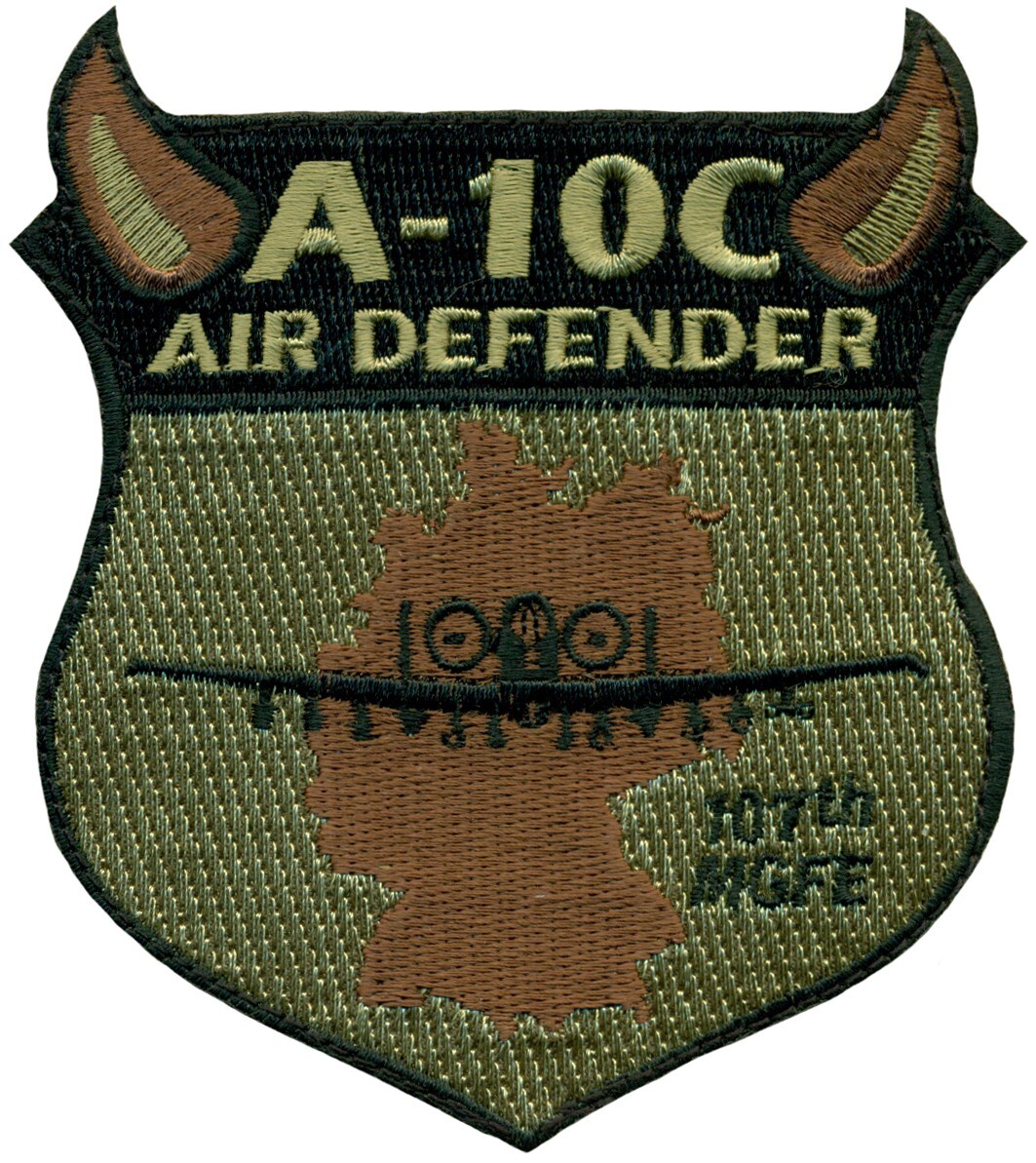 USAF 107th FIGHTER SQUADRON – MGFE - A-10C - AIR DEFENDER 2023 PATCH - OCP