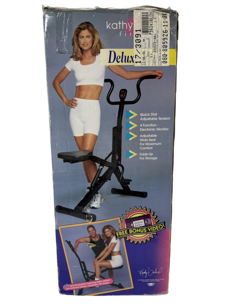 Kathy Ireland Fitness RARE Vintage NEW Deluxe Rider Exercise Machine UNOPENED