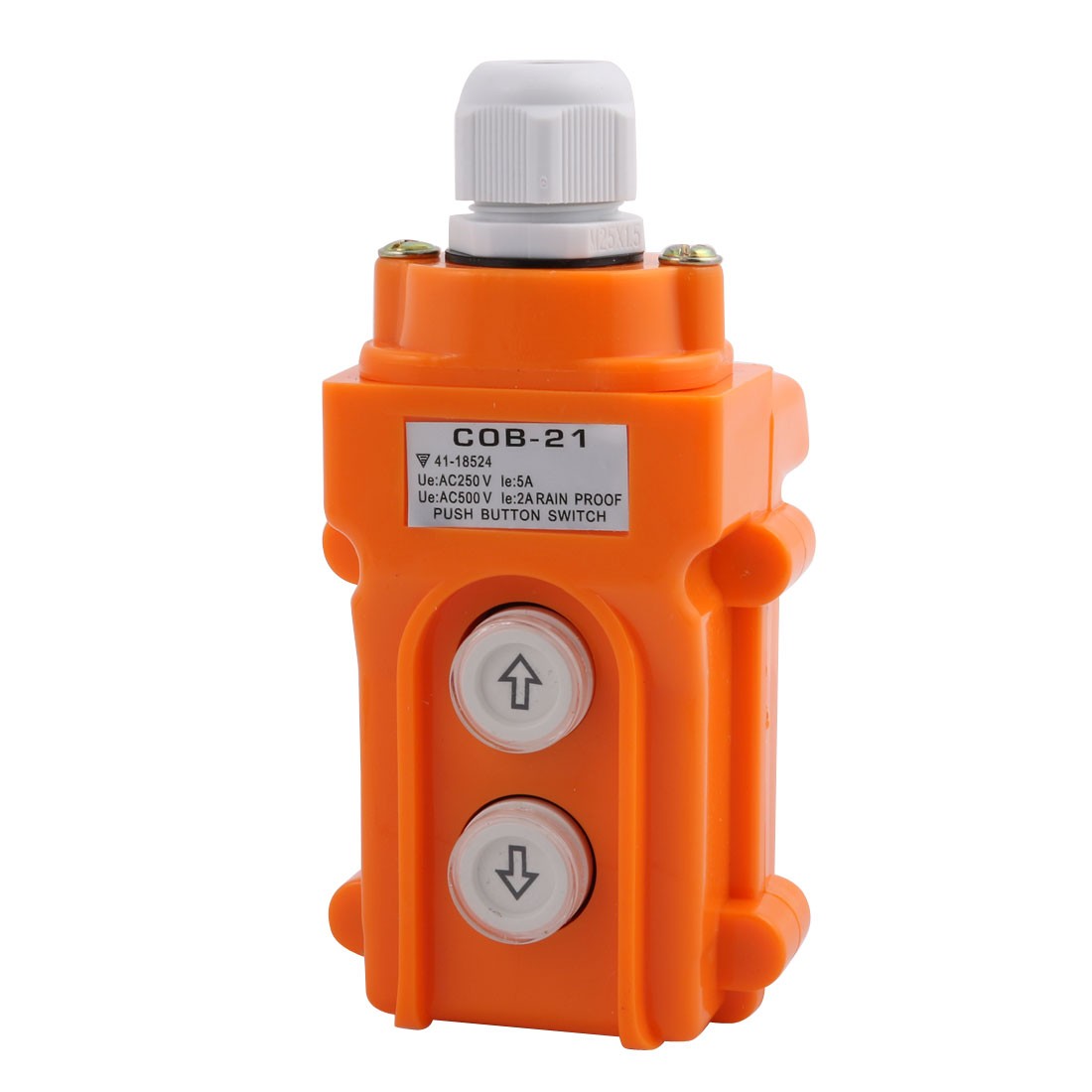 COB-21 Hoist Crane Push Button Switch Up/Down Pendant Control with Connector