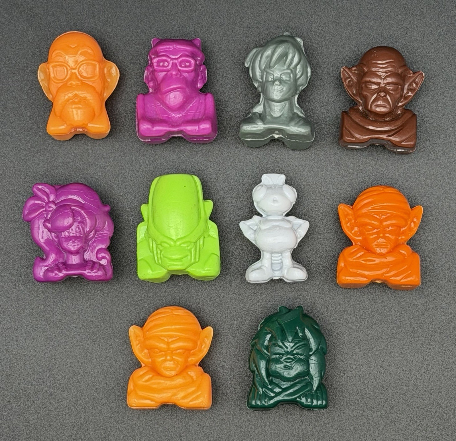 Classic Crazy Bones Dragon Ball Z Lot of 10 Mixed Solid Figures
