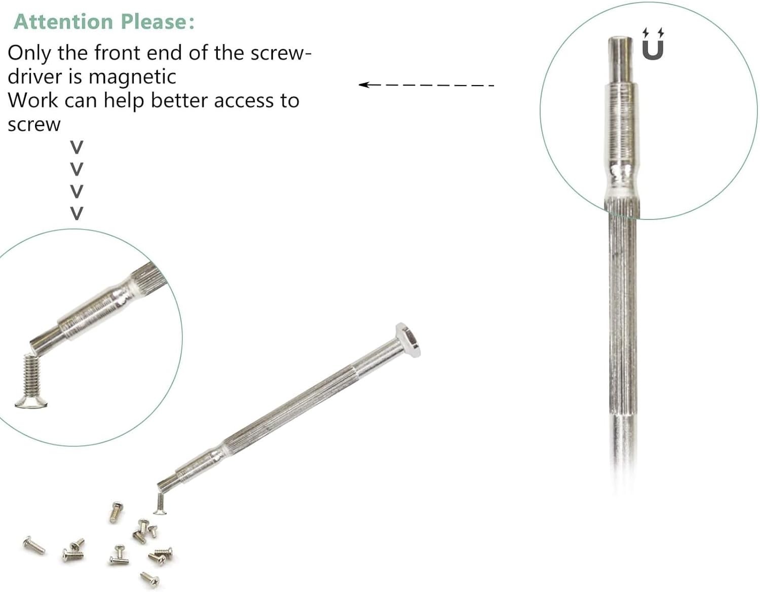 11PCS Small Precision Screwdriver Set, Premium Mini Screw Driver Set Kit, 6 Diff