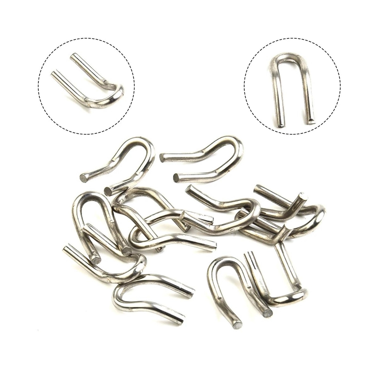 6 Pack Motorcycle Exhaust Springs U Hook Replacement Welding Hooks Loop Tabs ...