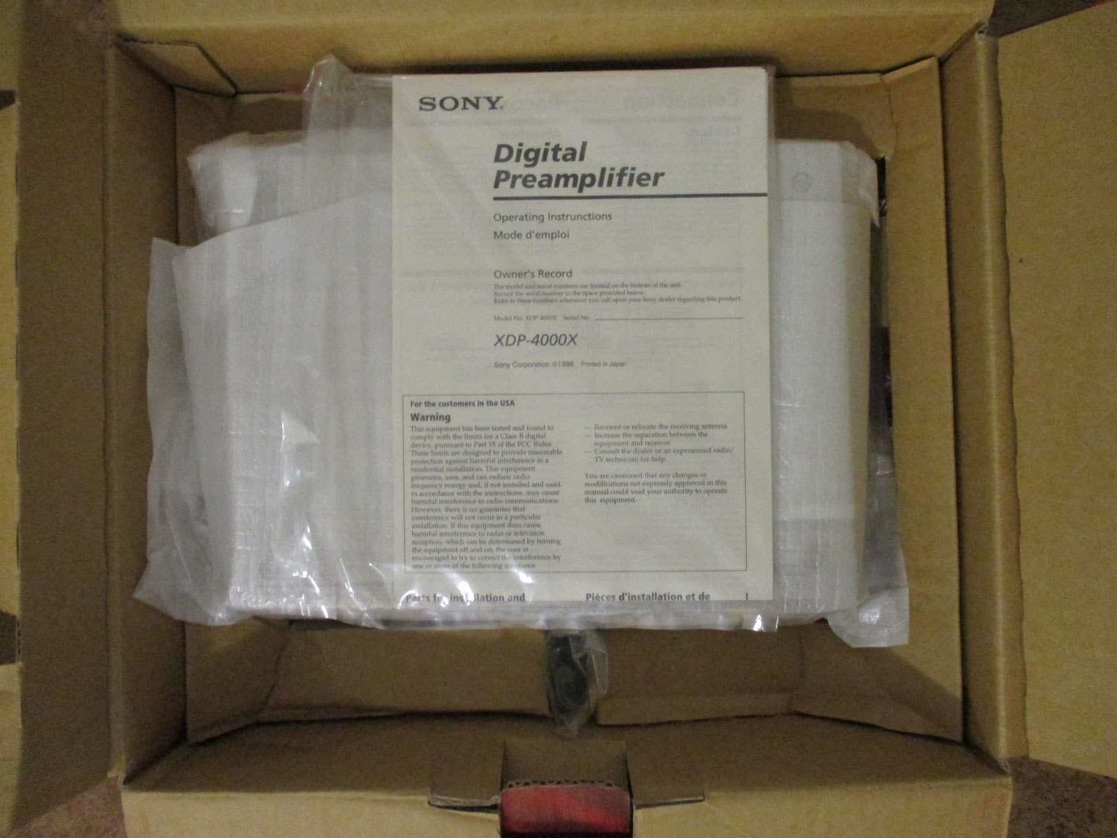 NEW Sony XDP-4000X Mobile ES Digital Sound Processor Crossover Equalizer