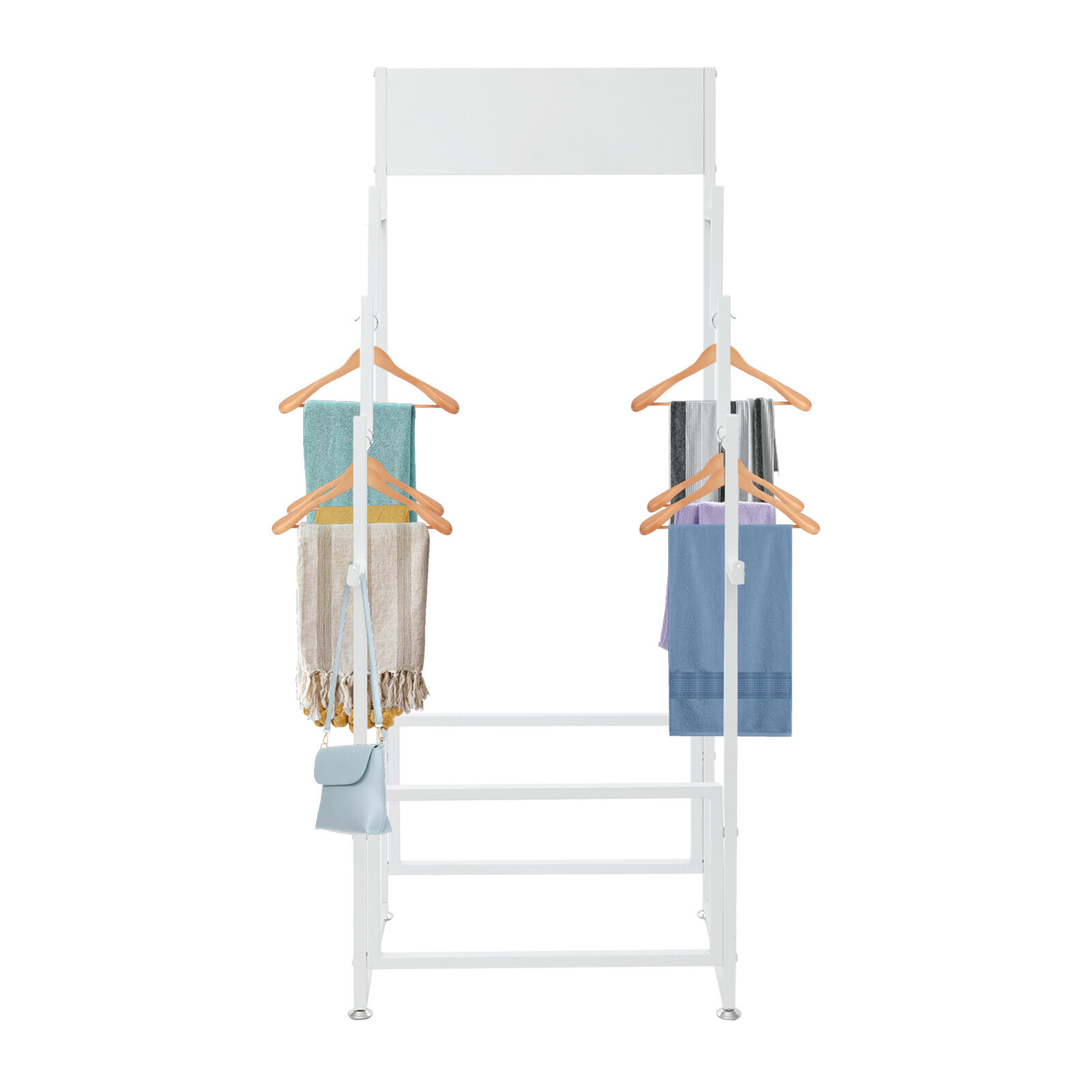 Floor Standing Carpet Display Stand Commercial Organizer Holder f/Displaying Mat