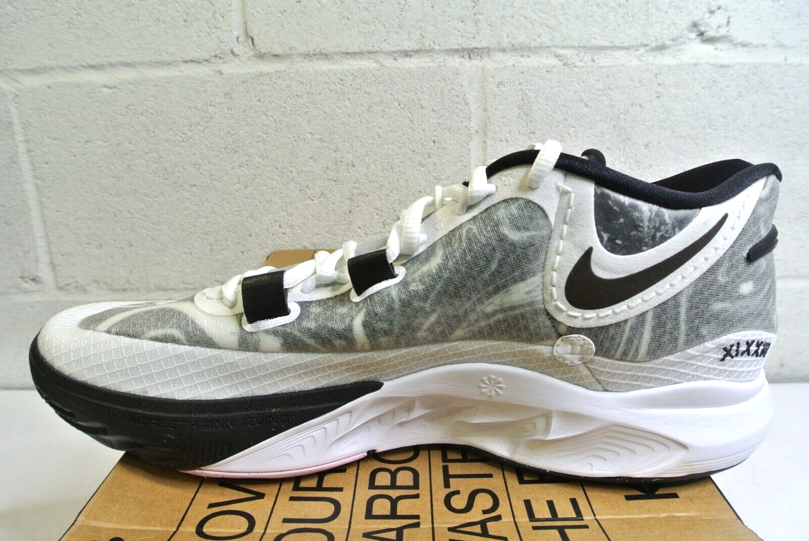 Nike Kyrie 8 - DJ6017-101 Black White Pink Basketball Shoes Size 14 Mens