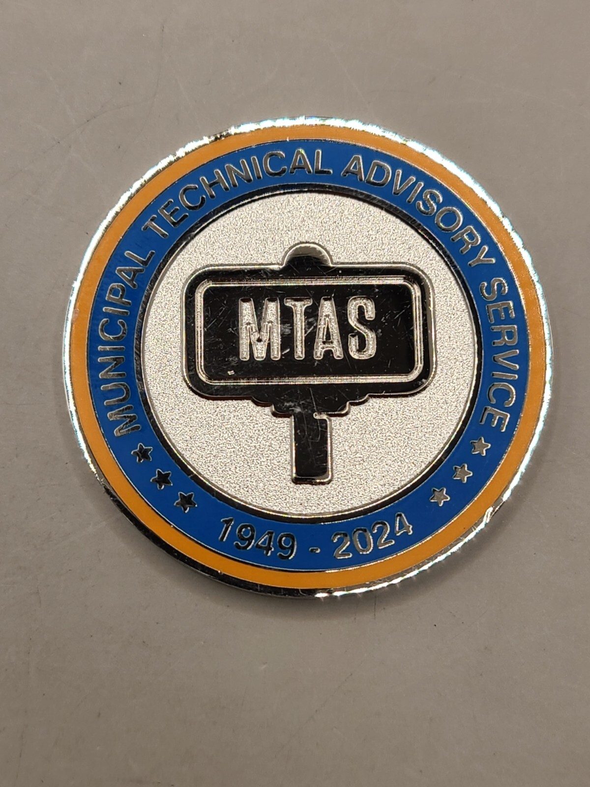 MTAS Municipal Techinical Advisory Service 75th Anniversary 1.75" Challenge Coin