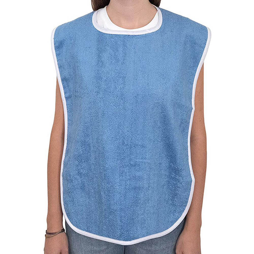 Adult Bibs For Eating Washable Reusable Clothing Protector Adjustable Closure .