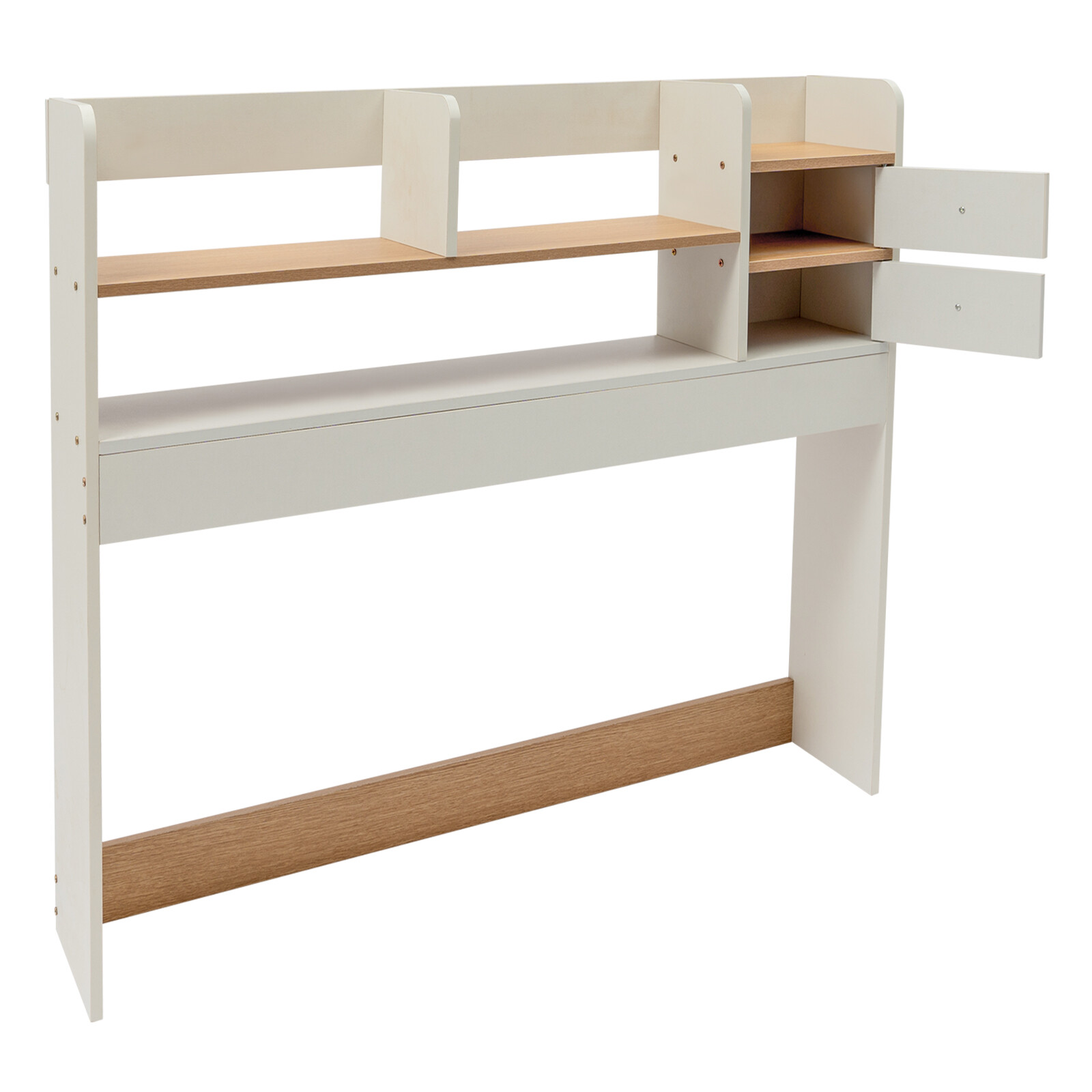 2 Tiers Desktop Bookshelf Office Dorm Desk Organiser Storage Shelf Display Rack