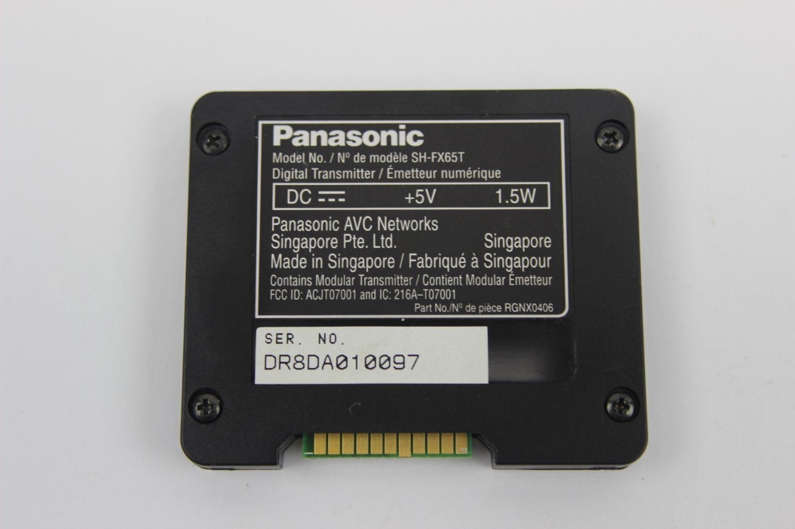Panasonic SH-FX65T Wireless Speaker System Digital Transmitter - CARD ONLY