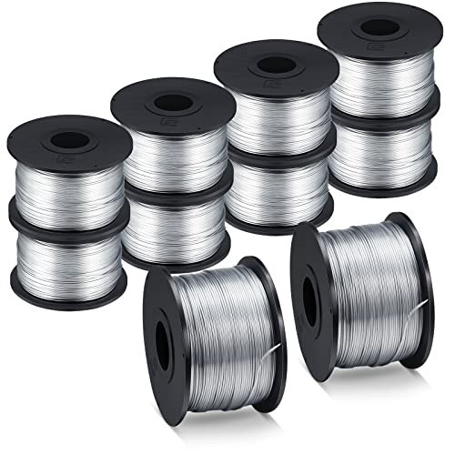 10 Rolls Rebar Tie Wire 1/32" 0.8mm 360ft Coil for Automatic Twister Machine