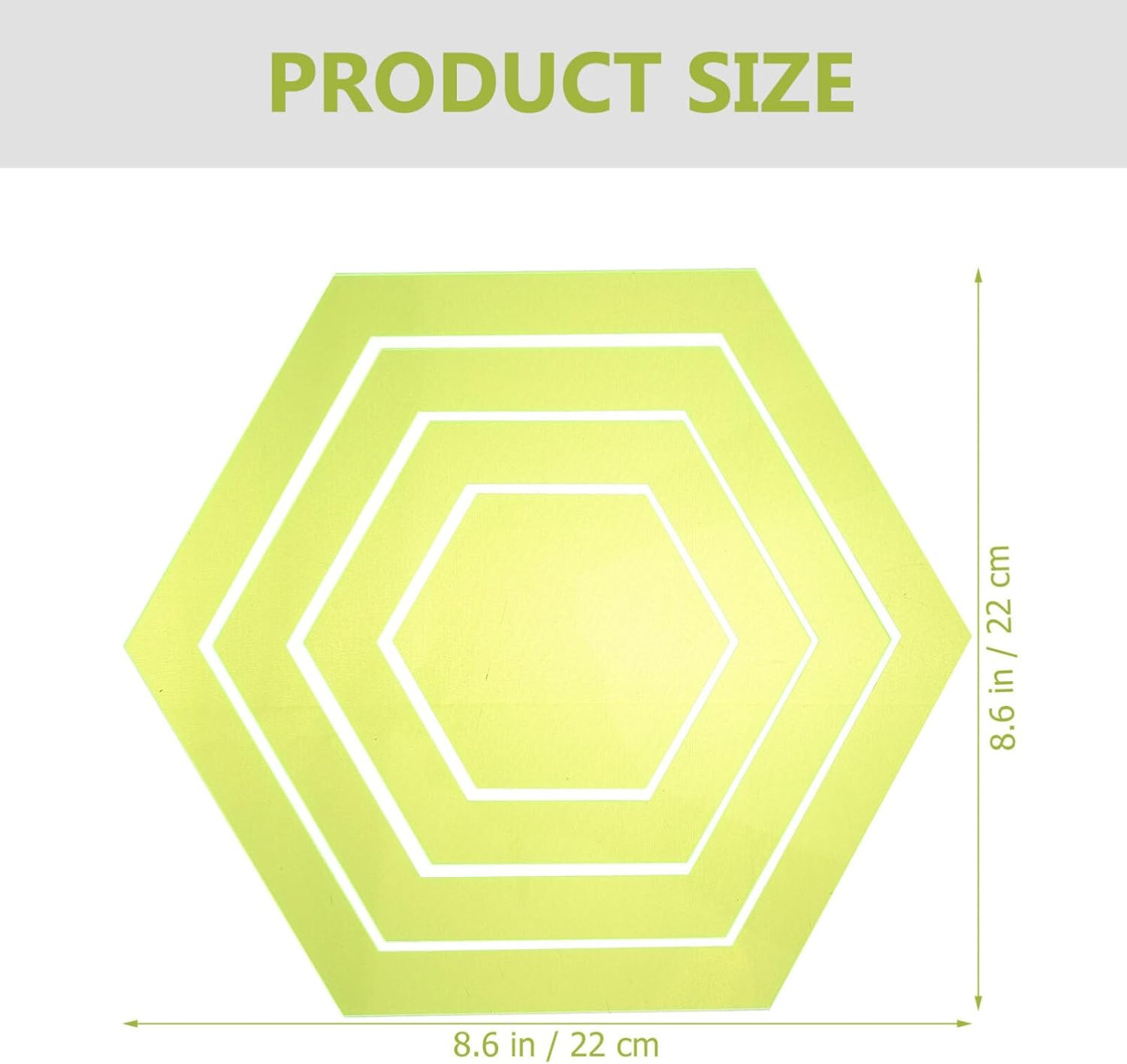 Hexagonal Quilt Ruler 8.66 Inch Acrylic Sewing Template Durable Patchwork Quilti