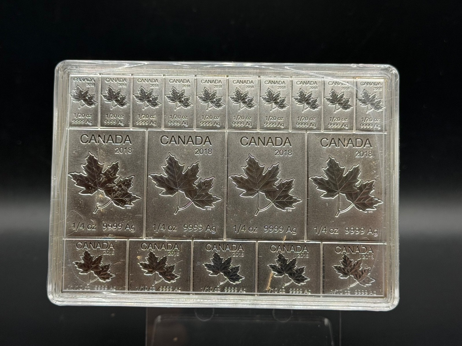 2018 RCM Canada Maple 2oz 999 Silver Break Away Fractional Flex Bar w/ Capsule