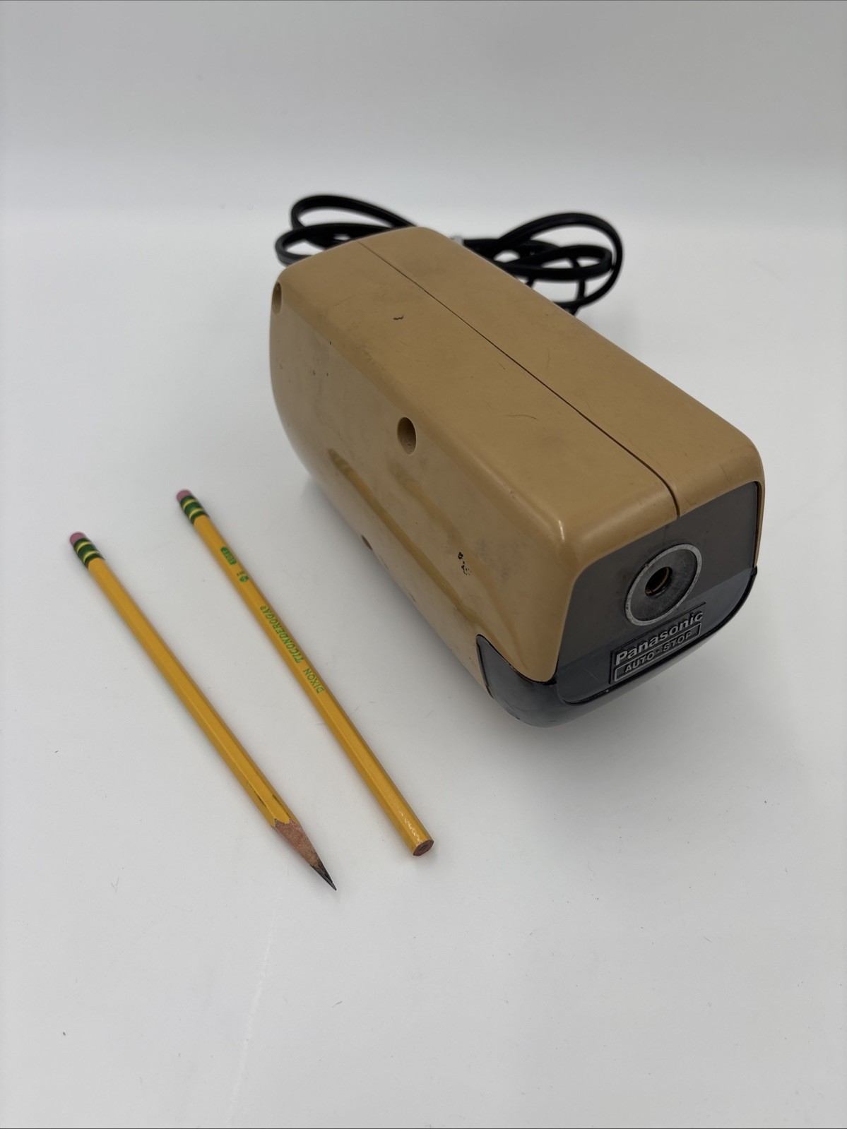 TESTED WORKS Vintage Panasonic KP-88A Electric Pencil Sharpener Auto-Stop Japan
