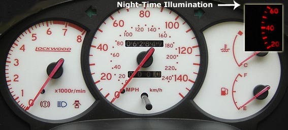 Lockwood Toyota Celica ST202 1994-1999 140/150MPH GREEN (W) Dial Kit 44JJ1