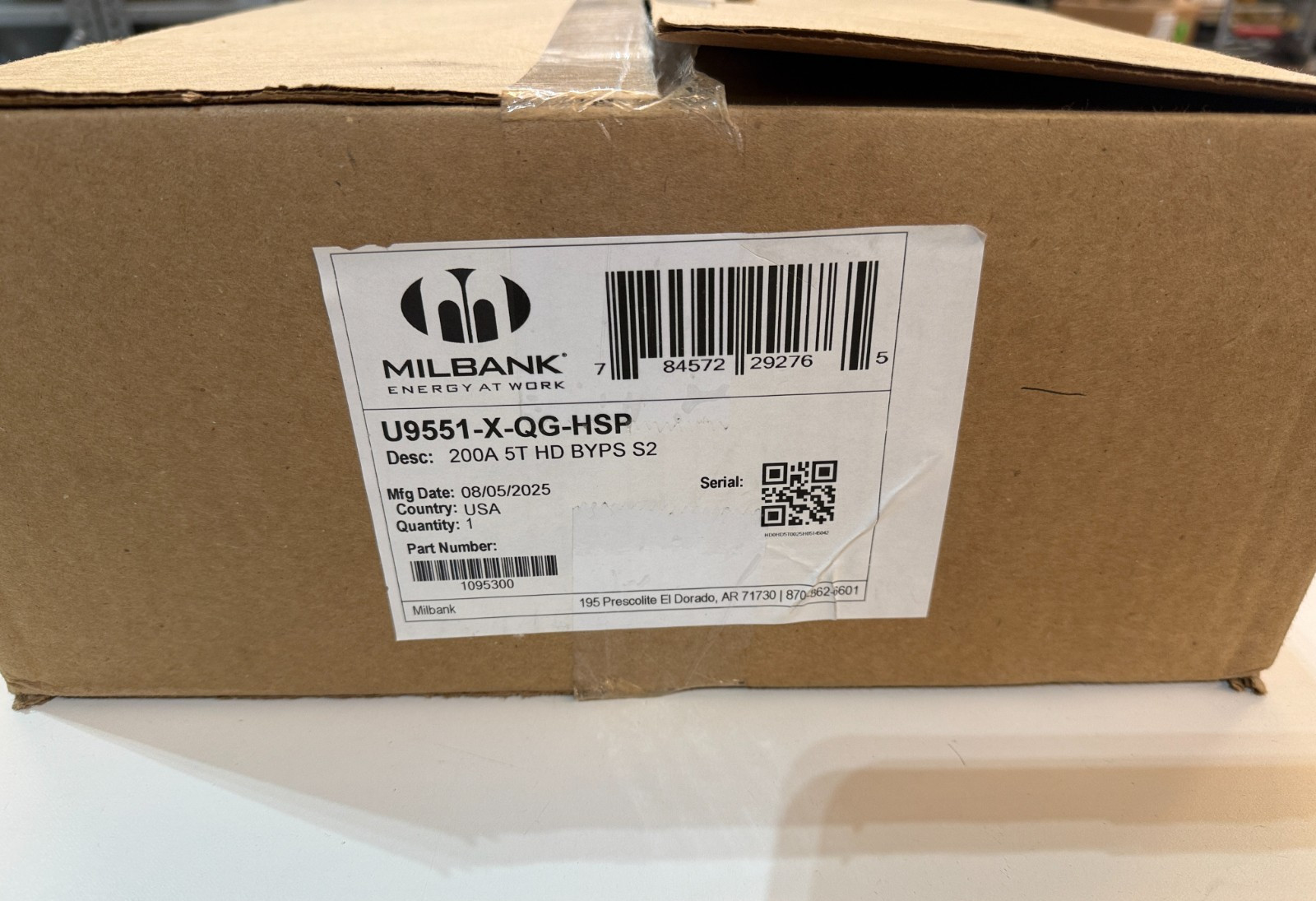 Milbank U9551-X-QG-HSP Heavy Duty Bypass Meter Socket 200A Free Shipping