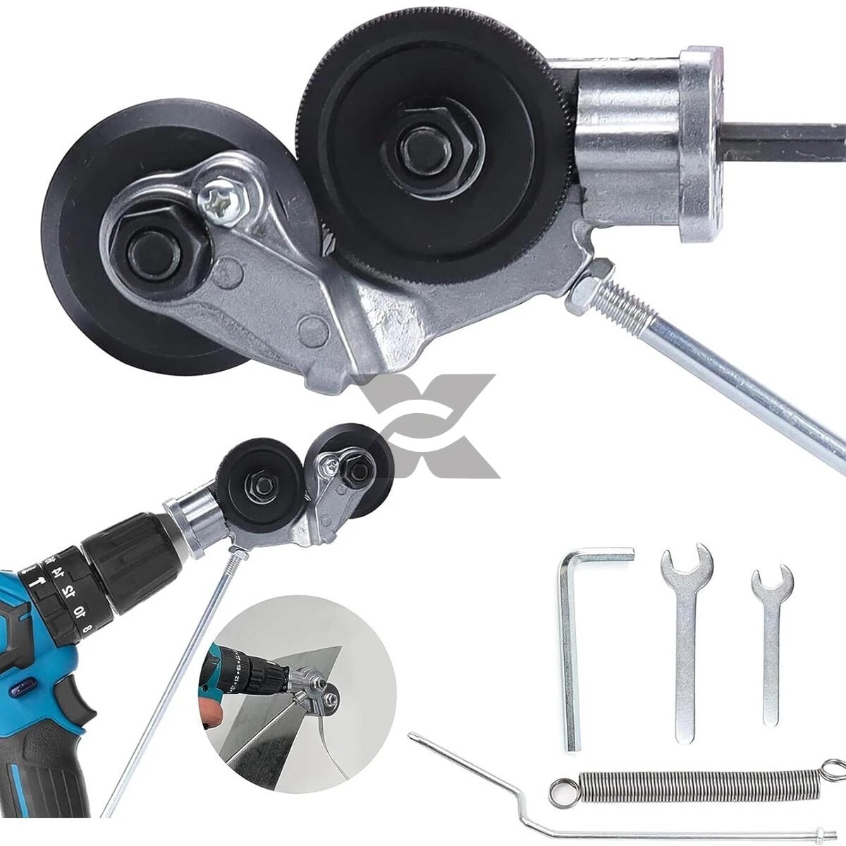 Drill Powered Sheet Metal Shears Plate Cutting Cutter Attachment