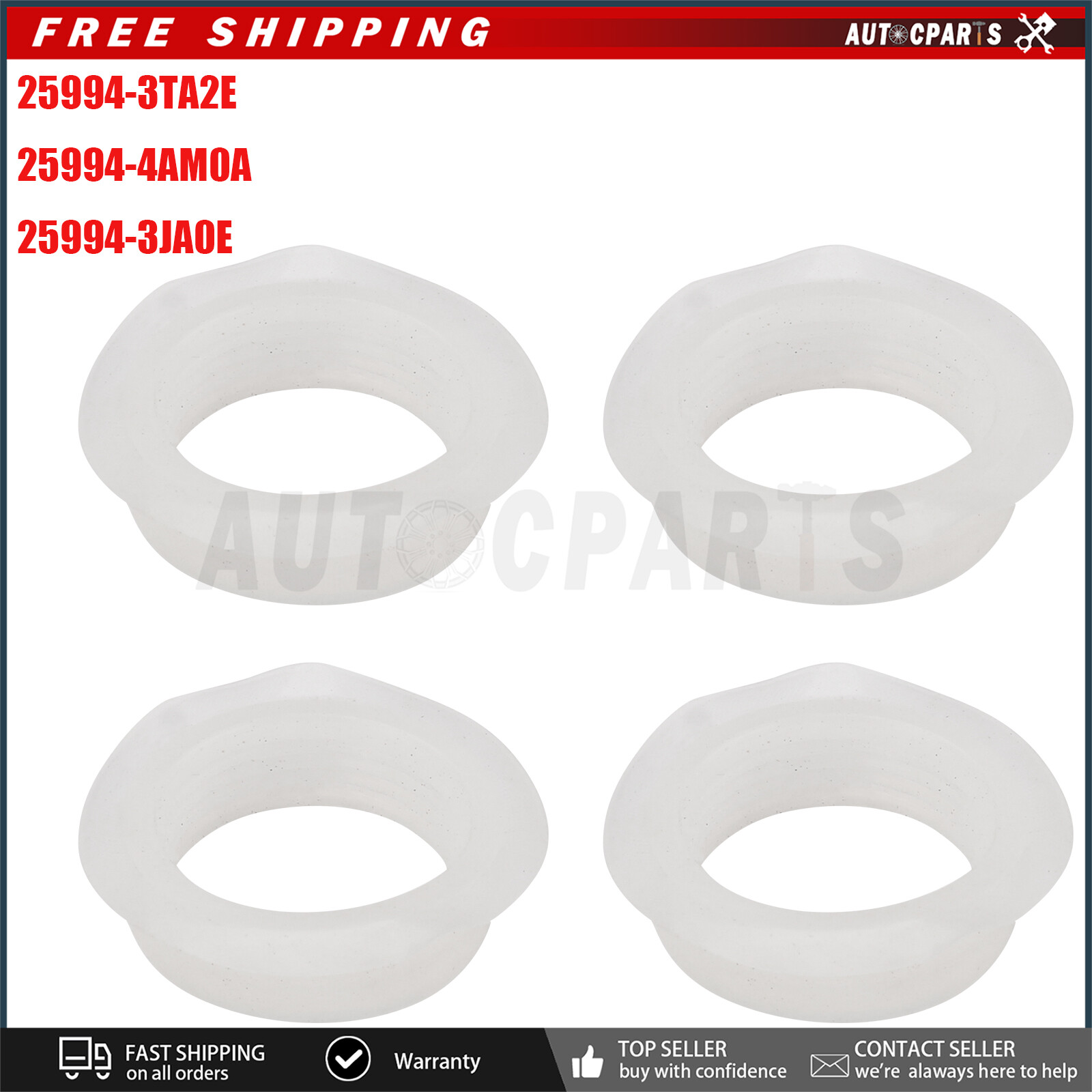 4X Parking Sensor O-ring For Nissan Titan XD Maxima Q50 Q60 Q70 25994-3JA0E