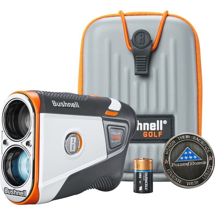 Bushnell Tour V6 Shift Laser Golf Rangefinder with Slope - Patriot Pack