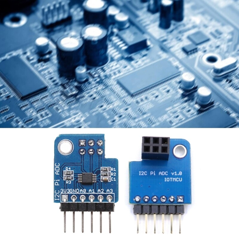 16 Bit I2C Module for RPi 4B/3B+/3B ADC 4 Channel Development Board