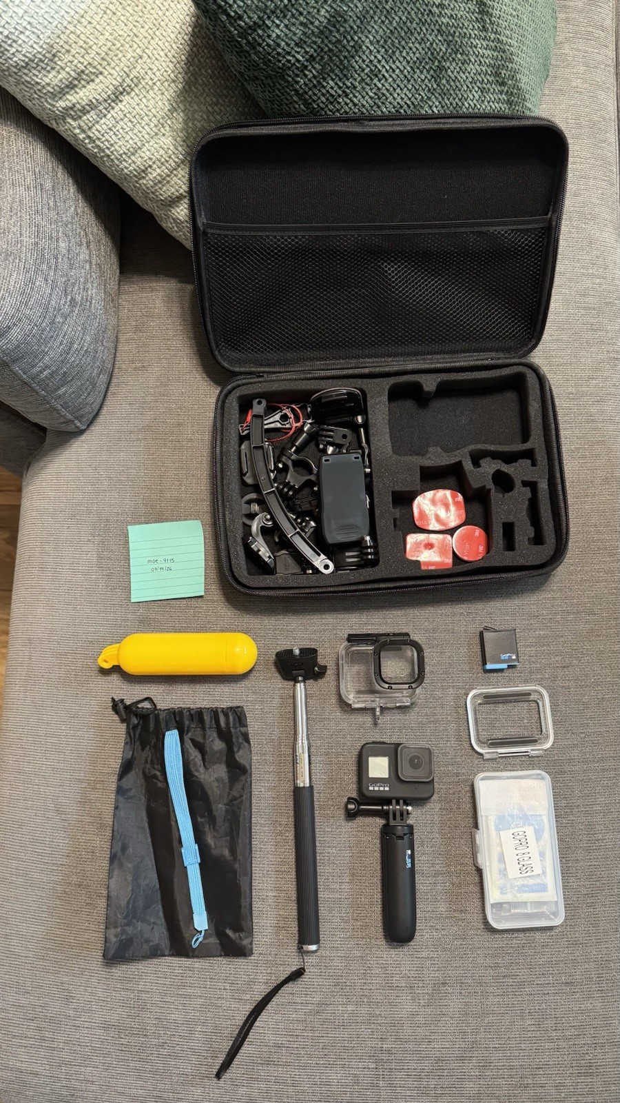 GoPro HERO8 Black Accessory Bundle w/ Waterproof Case, Battery, etc