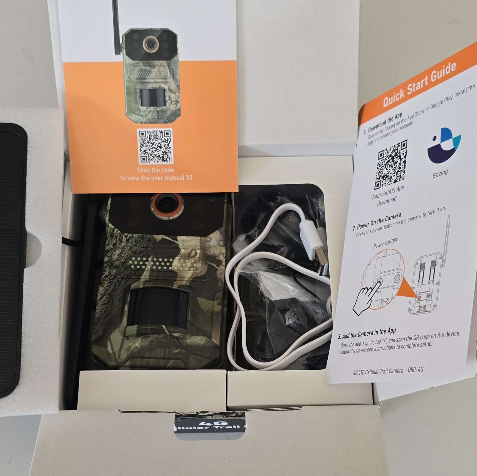 Numlake Tech Q80 4G LTE Trail Camera Night Vision Wide-Angle Weatherproof