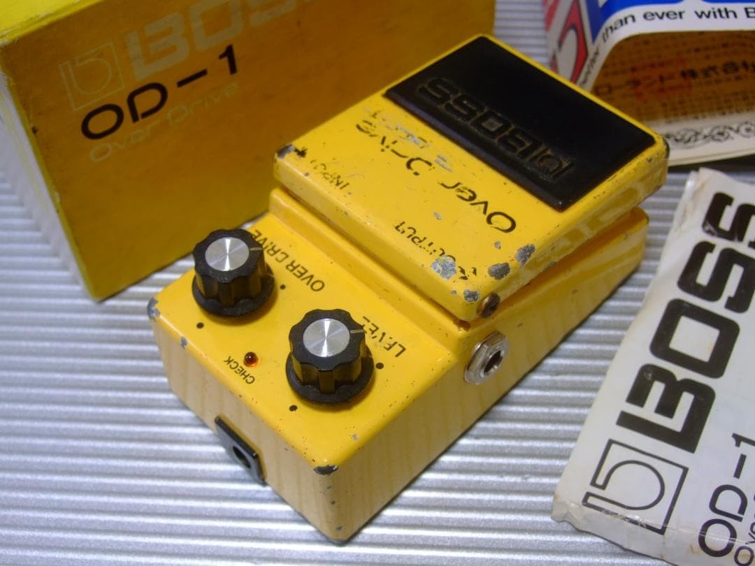 BOSS OD-1 Overdrive Pedal Rare Early Raytheon RC3403ADB Jan 1978