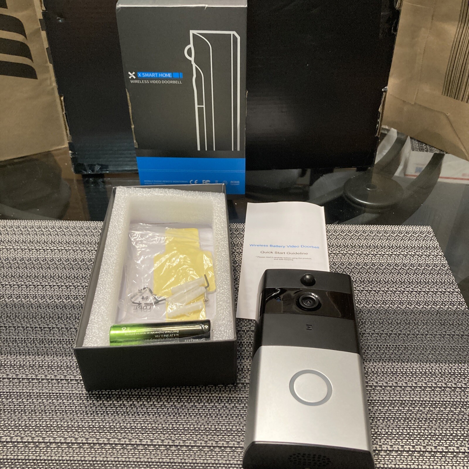 Wireless WiFi Smart Home Surveillance HD Video DoorBell Camera Phone Intercom