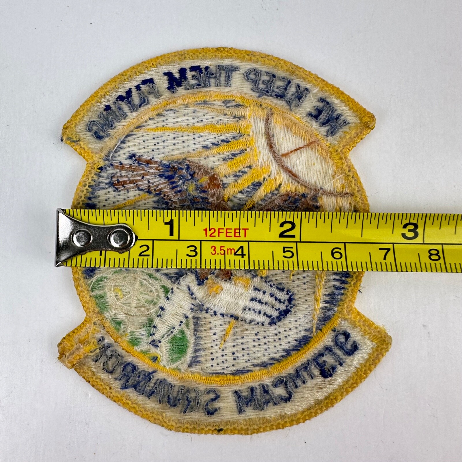 We Keep Them Flying 913th Cam Squadron Patch Eagle on Hand 2.5" x 3.25"
