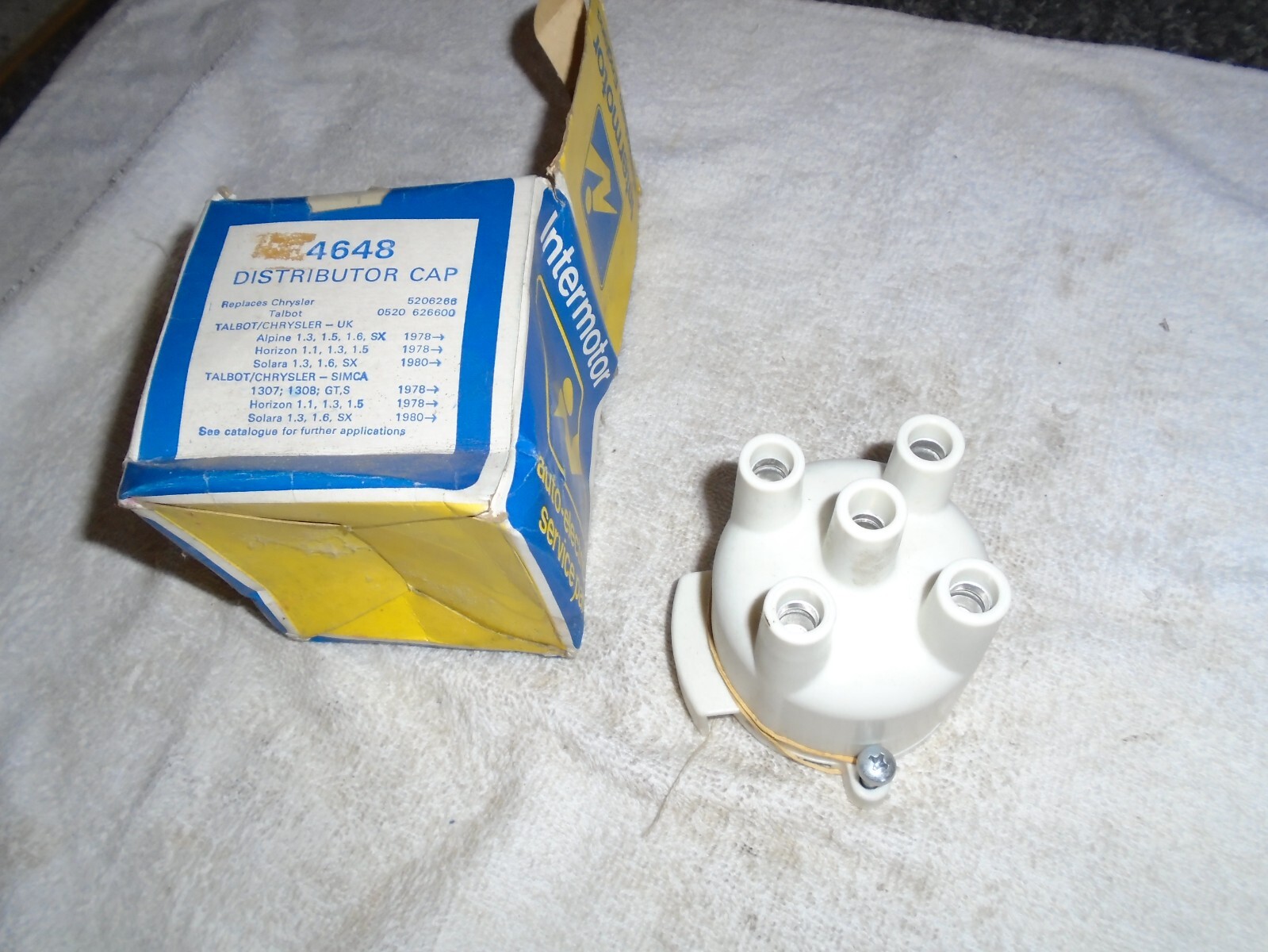 Talbot Alpine Solara Horizon Minx Rapier, Simca 1307 Intermotor Distributor Cap
